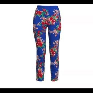 The Pioneer Womans Pull-On Millennium Pants Midnight Blue Floral Print 3X NWT